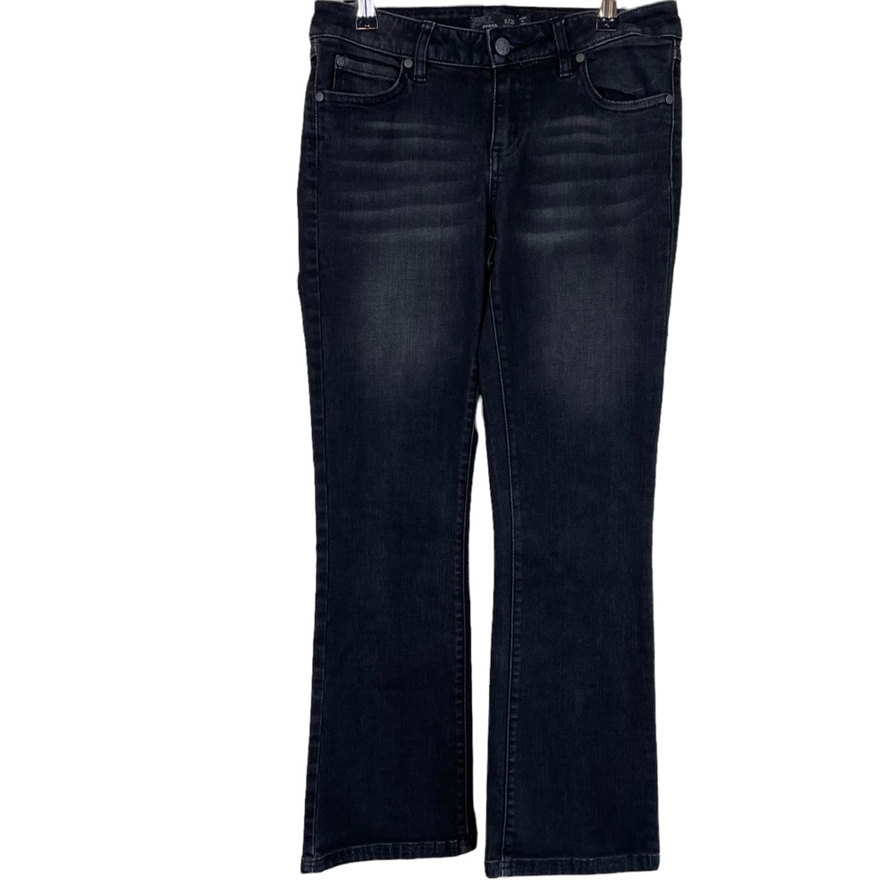 Prana Organic Cotton Geneva Short Inseam Ankle Cropped Size 6 Denim Black/Gray